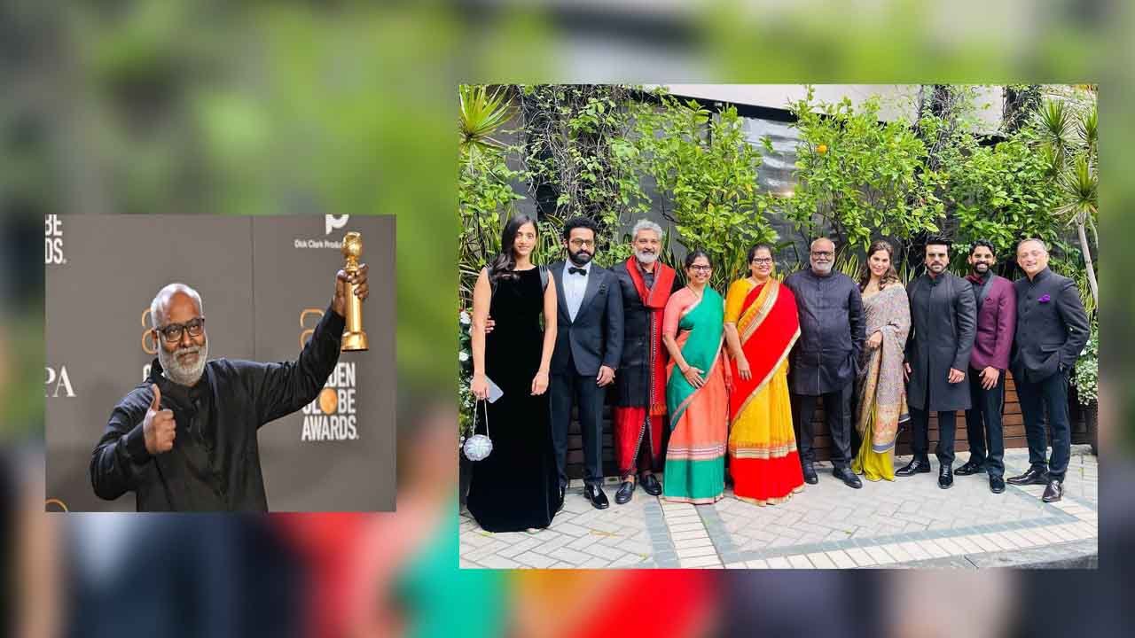 గోల్డెన్ గ్లోబ్ అవార్డ్, ఆర్ఆర్ఆర్, రాజ‌మౌళి, కీర‌వాణి, రామ్ చ‌ర‌ణ్, ఎన్టీఆర్, Golden Globe 2023, RRR, Golden Globe Award, RRR, Rajamouli, Keeravani, Ram Charan, NTR,
